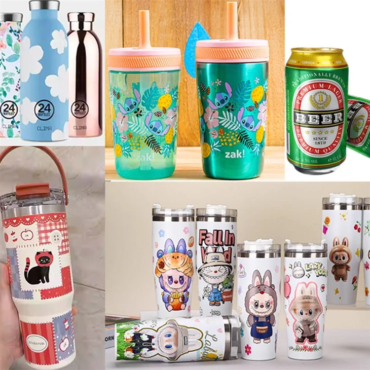 7-24 Tumbler Can plastic bottle Samples printing machine